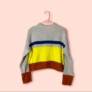 Garage Colorblock Rib Sweater